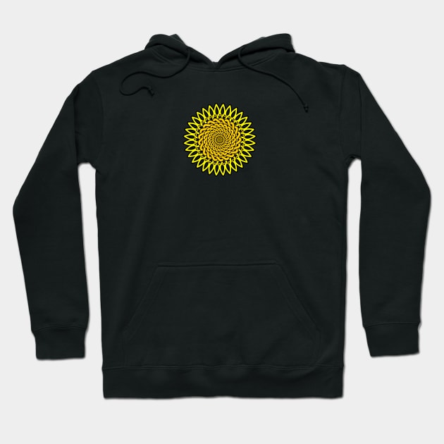 Celtic Knot Sunflower Drawing Hoodie by Braznyc